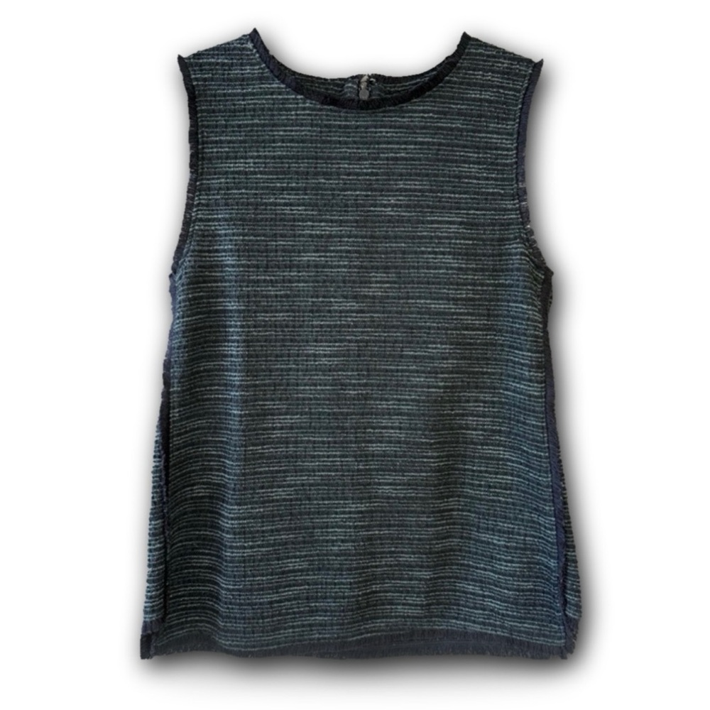 Banana Republic | Textured Tank/Sleeveless Knit Vest Fringe Detail Size Small